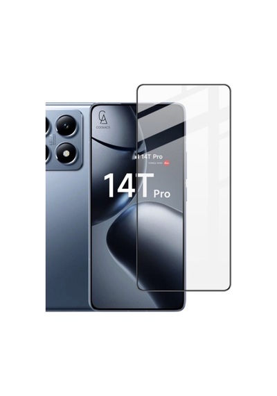 Xiaomi Mi 14t Pro Uyumlu Köşe Dolgulu Anti Shock Telefon Kılıfı Ve 5d Kırılmaz Cam Ekran Koruyucu