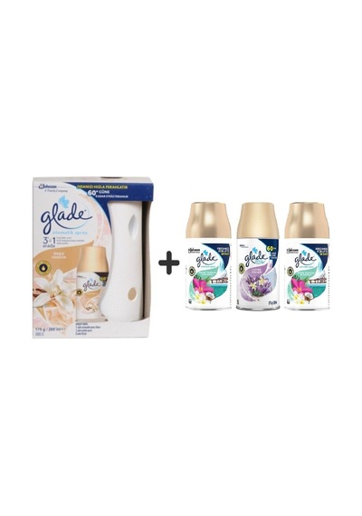 Glade Otomatik İpeksi Vanilya + Lavanta Ferahlığı + 2'li Tropikal Floral 4 x 269 ML