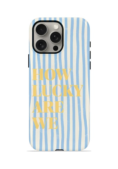 Apple iPhone Uyumlu 15 Pro Max Vorian Çift Katmanlı Kılıf Lucky Summer Stripe