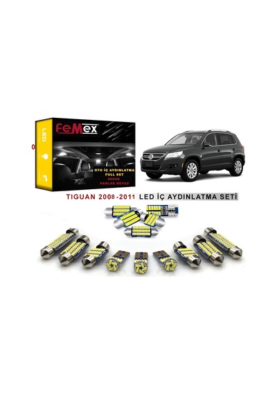Femex Volkswagen Tiguan 2008-2011 Led İç Aydınlatma Ampul Seti Femex Pa