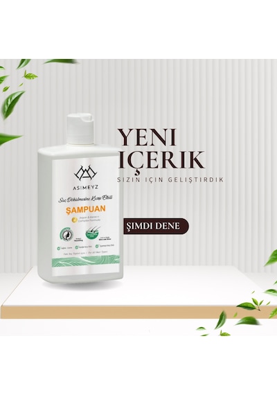 Asimeyz Biberiye Argan Egzema Ve Saç Dökülmesine Kepek Karşıtı Onarıcı Şampuan 330 ML
