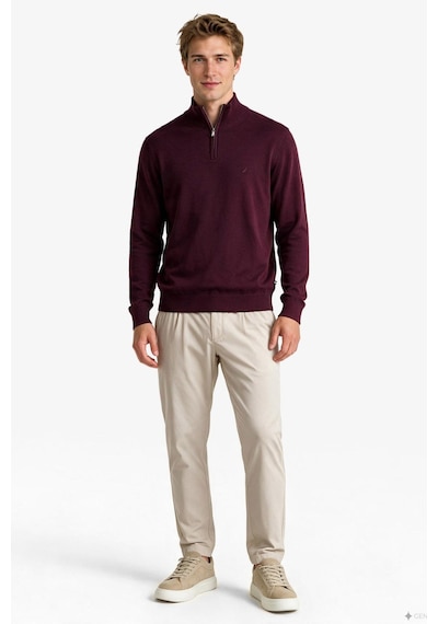 Nautica Erkek Kırmızı Regular Fit Triko-24206