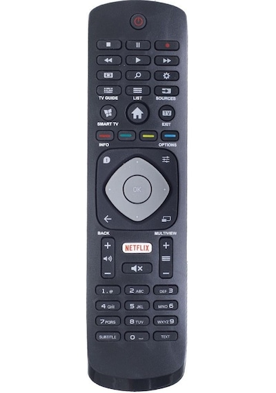 Tunex Philips Uyumlu Netflix Tuşlu Tüm Modeller Led Tv Kumanda Hph222 Tr-602