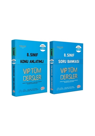 Editör Yayınları 8.sınıf Vıp Tüm Dersler Konu Ve Soru Seti 2 Kitap
