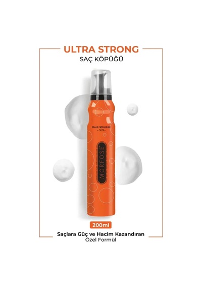 Tedar Ultra Strong Saç Köpük 200 Ml - Ultra Güçlü Tutuş - Mrfs Najmaddin
