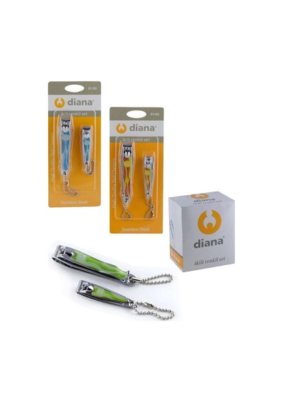 Diana 2 Li Renkli Vakumlu Tırnak Makası Crchmgo