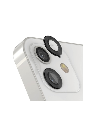 Forzacase Apple Uyumlu iPhone 11 İle Kamera Camı Lens Koruyucu Halka Seti - Fc381 Siyah