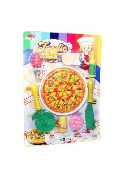 Oyuncak Pizza Kartelası Çok Kaliteli Çok Renkli