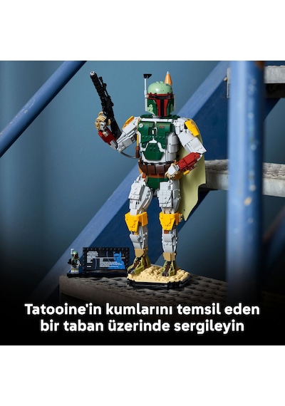 LEGO® Star Wars™ Boba Fett™ 75455 - Yetişkinler için Aslına Uygun Detaylar İçeren Dekoratif Model Yapım Seti (1544 Parça)