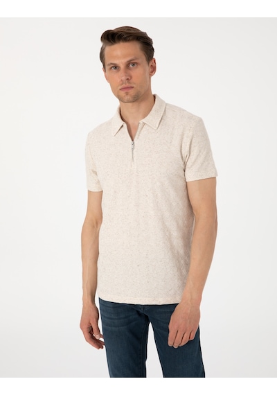 Pierre Cardin Erkek Bej Tişört 50303869-vr011 Bej
