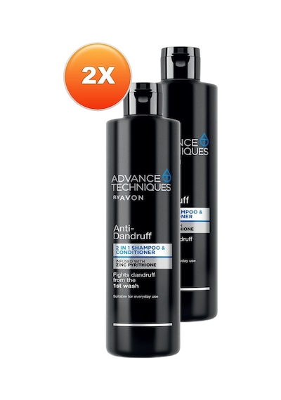Avon Advance Techniques Kepek Karşıtı 2'si 1 Arada Şampuan + Saç Kremi 2 x 400 ML