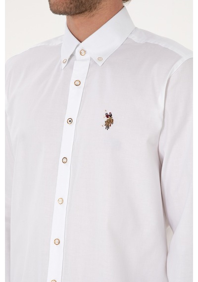 U.s. Polo Assn. Erkek Beyaz Gömlek Basic 50307676-vr013 Beyaz U.s. Polo Assn. Erkek Beyaz Gömlek Basic 50307676-vr013 Beyaz