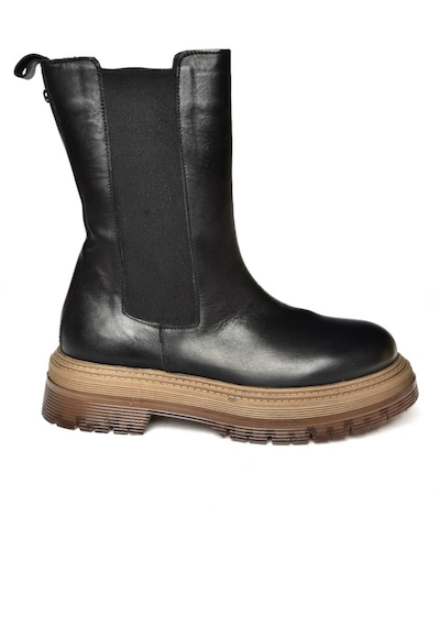 Fox Shoes R555268003 Siyah Hakiki Deri Kadın Bot Siyah-hakiki Deri Siyah