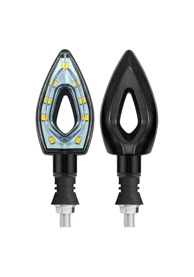 Motosiklet Led Sinyal Lambası Set Üçgen Universal Model