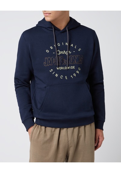 Jack & Jones Erkek Sweatshırt 12198426-navy 12198426-navy Lacivert Lacivert