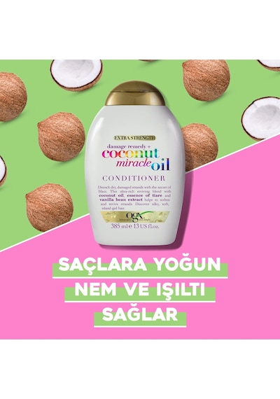Ogansia Yıpranma Karşıtı Coconut Miracle Oil Sülfatsız Bakım Kremi 385 Ml