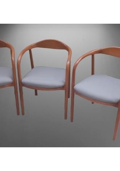 Sandalye Yılan Tam Kolçak Model Kayın Retro Ayak Ceviz Renk 4adet Kutu Sevk El Yapım