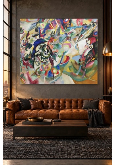 Fida Kandinsky Kompozisyon Vıı Canvas Tablo Çok Renkli