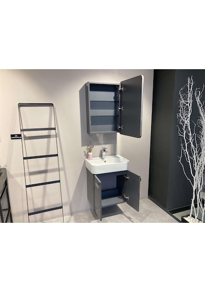 Orka Orbıt 55 Alt Modül + Lavabo Parlak Gri Diğer Orka Orbıt 55 Alt Modül + Lavabo Parlak Gri Diğer