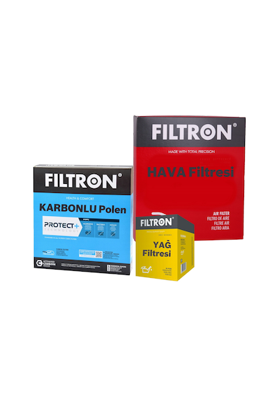 Filtron Ford Focus 1.0 Ecoboost Filtre Bakım Seti 2018-2025 3kp Hava+yağ+karbonlu
