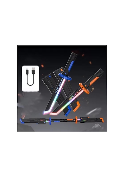 44 Cm Kıvılcım Çıkartan Özel Efektli Şarjlı Işın Kılıcı Sword Dazzlıng Lıght 1 Adet