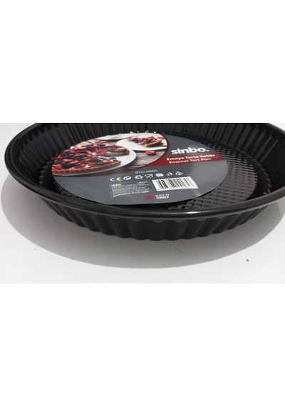 Yanmaz Yapışmaz Emaye Turta Kek Kalıbı 30cm Emaye Beyaz Diğer