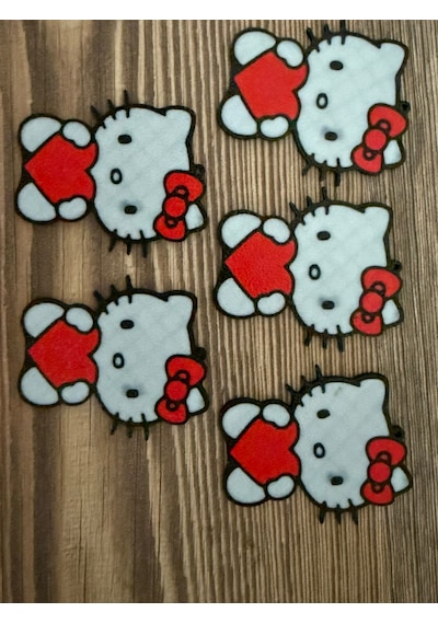 Hello Kitty Sevimli Figür 3'lü Set - 3d Baskı Renkli Anahtarlık Ve Çanta Süsü Aksesuarı