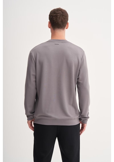 Cazador 53140 Erkek Bisiklet Yaka Sweatshirt K.gri