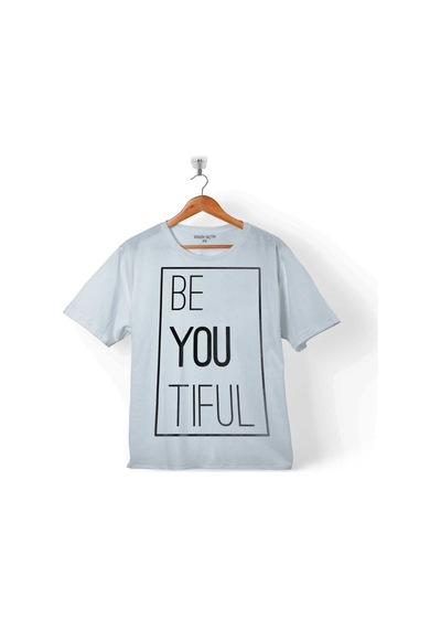Be You Tıfulbeautıful Sen Güzelsin Yazılı Çocuk Tişört 001