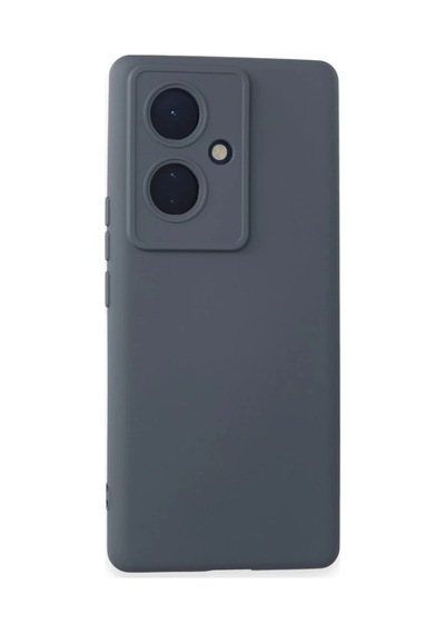 Vivo V29 Lite Uyumlu Kılıf Nano İçi Kadife Silikon - Gri