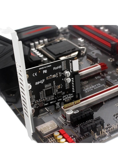 4614 Pci-e Express To Type-e Usb 3.0 19 Pin Vl805 Anakart Ön Pane