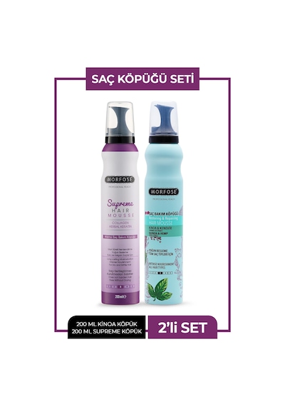 Saç Köpüğü 2 Li Set Süprem+kinoa
