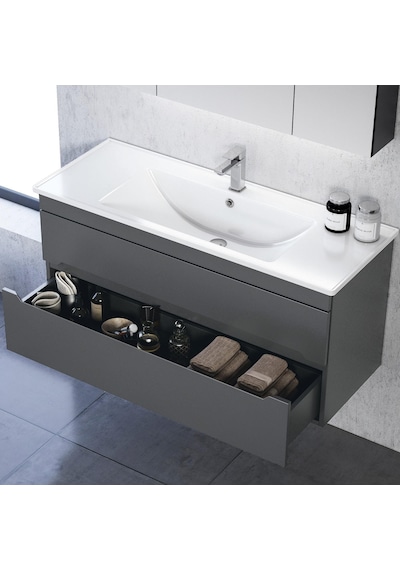 Orka Varna 100 Cm Mdf Mat Antrasit Banyo Dolabı Takımı Boy Dolabı Çok Renkli Orka Varna 100 Cm Mdf Mat Antrasit Banyo Dolabı Takımı Boy Dolabı Çok Renkli