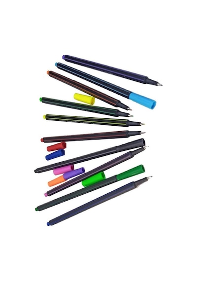 Tr Fineliner 10 Lu İnce Uçlu Kalem 1 Paket 10 Renk 0.4 Mm Keçe Uçlu Kalem Renkli İşaretleme Yazı Kalemi