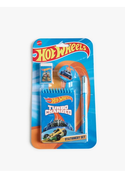 Koton Lisanslı Hot Wheels Kırtasiye Seti Mavi 7wak70361aa