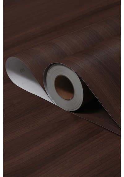 Koyu Ceviz Yapışkanlı Kaplama Folyo 120 Cm Mobilya, Duvar, Kapı, Mutfak İçin Kw312 120 X 650 Cm