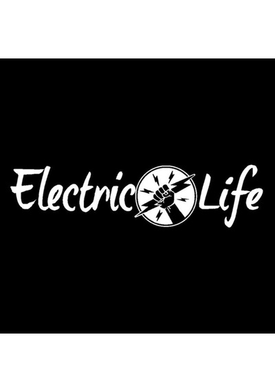 Elektirik Yaşam Araba Sitcker Etiket 20 Cm Beyaz