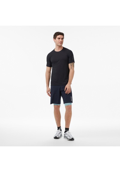 Salomon Sense Aero Erkek Siyah T-shirt Lc2187200 Çok Renkli