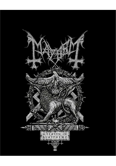 Zepplin Giyim Mayhem A Season İn Blasphemy Büyük Sırt Patch Yama Siyah