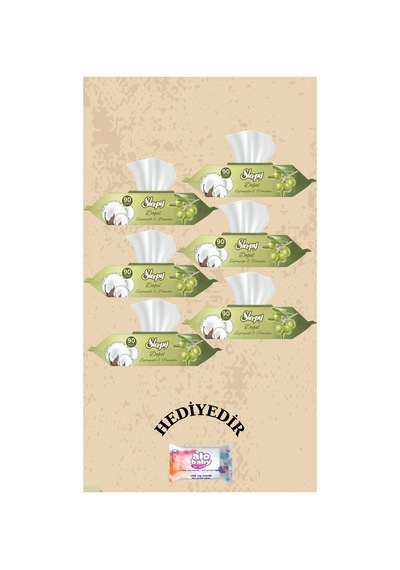 Sleepy Sensitive Zeytinyağlı Islak Havlu 90'lı 6 Paket
