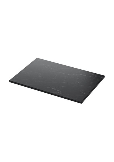 Ikea Tolken Banyo Tezgahı, Siyah Mermer Görünüm, 82x49 Cm