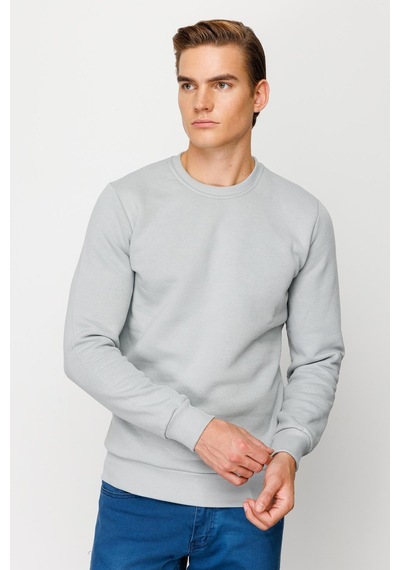 Igs İgs Erkek Açık Gri Standart Bisiklet Yaka Sweatshirt Açık Gri Igs İgs Erkek Açık Gri Standart Bisiklet Yaka Sweatshirt Açık Gri