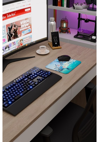 Mualani Genshin Impact Anime Gacha V2 - 22x18 Gaming Mouse Pad Fare Altlığı