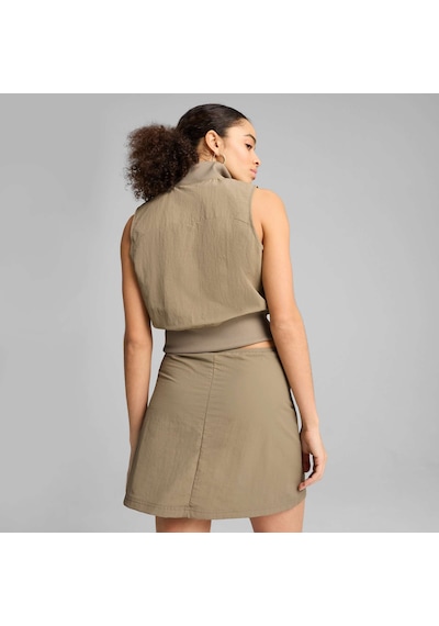 Puma Kadın Dare To Tam Fermuarlı Dokuma Yelek 629828 83 Kahverengi