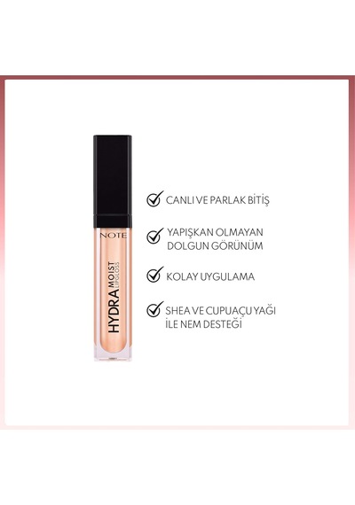 Cosmetics Hydramoist Lipgloss Nemlendirici Dudak Parlatıcısı - 12 Magic Touch - Işıltılı