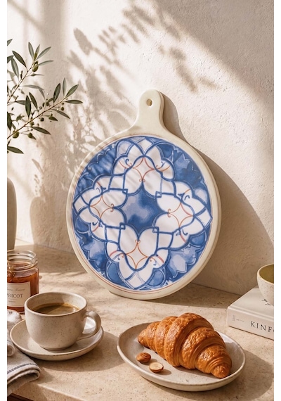 Wave Flow Reaktif Peynir Sunum Tabağı 26 Cm Çok Renkli