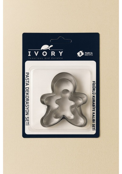 Ivory Ivo-pst150 Figürlü Kurabiye Kalıbı Seti Gri