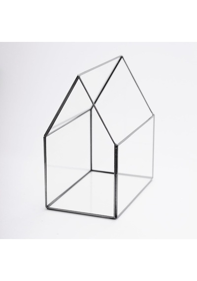 23x20x12cm Siyah Geometrik Teraryum Cam Fanus Takı Aksesuar Çikolata Kutusu Diğer