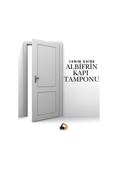 5 Adetalbifrinyarım Daire Yapışkanlı Kapı Tamponu Kapı Stoperi Metal Kapı Stopu Durdurucu