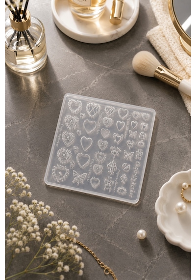Nail Art Silikon Kalıp 3d Nail Art Desen Kalıbı, Tırnak Süsleme Desen Charm Tırnak Çarm 108 Nail Art Silikon Kalıp 3d Nail Art Desen Kalıbı, Tırnak Süsleme Desen Charm Tırnak Çarm 108